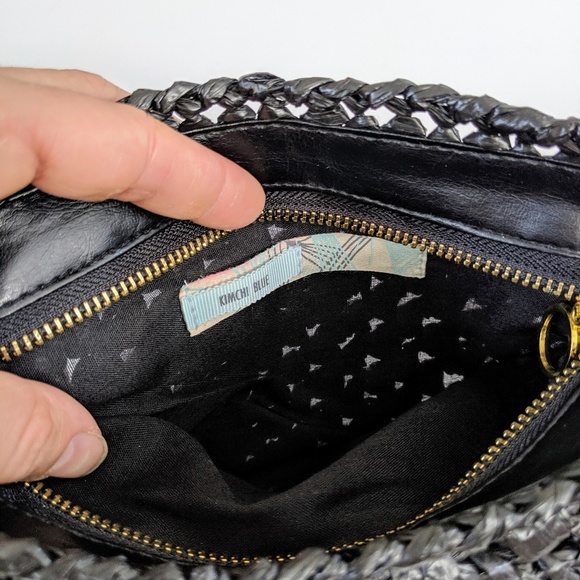 EUC Kimchi Blue Woven Bow Clutch - Picture 5 of 5